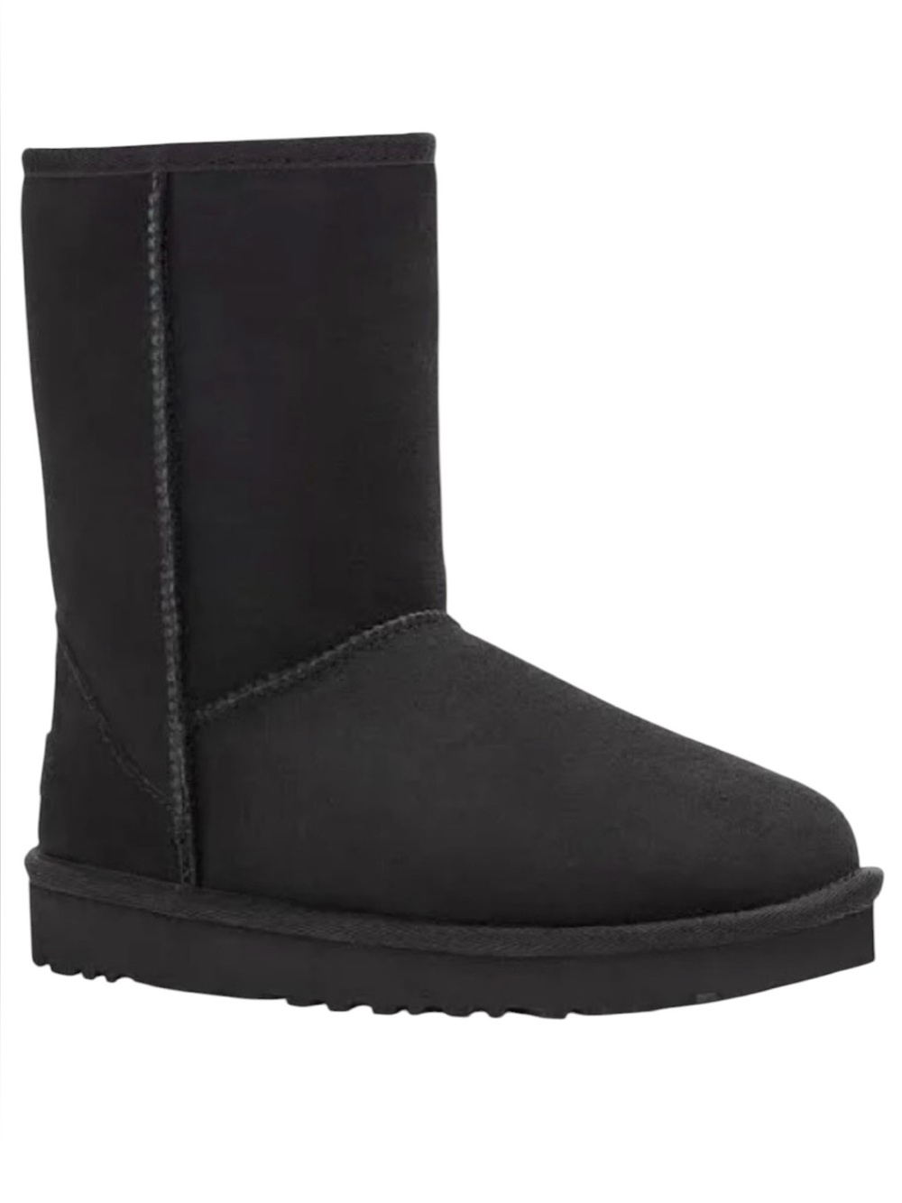 UGG Eva Black Sheepskin Suede Short Boots Womens size 7